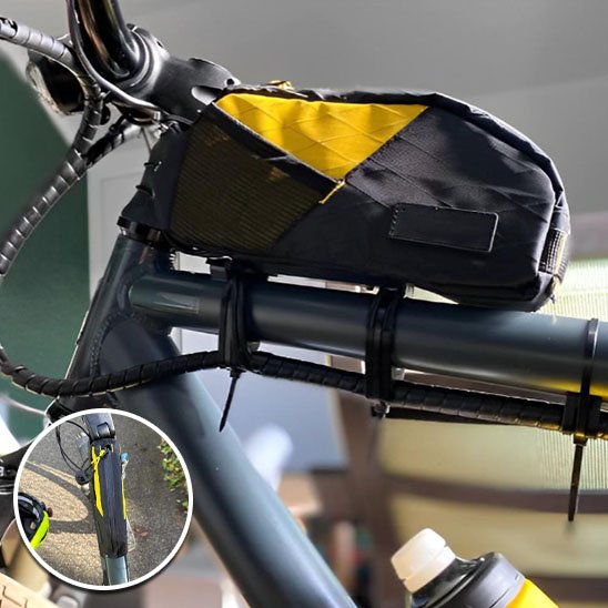 Sacoche velo jaune et noir